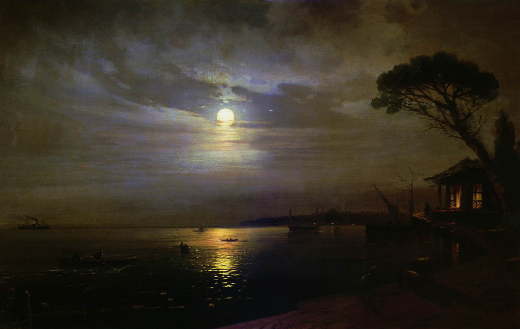 Лунный свет на картинах известных художников